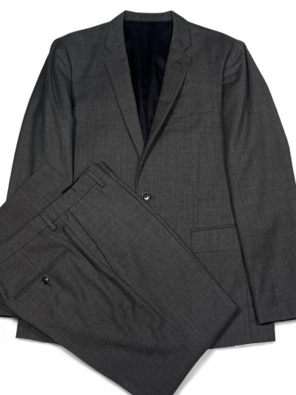J.Crew Ludlow Tollegno 1900 Italian Wool Suit Grey Slim Fit Size 40R 32W L30